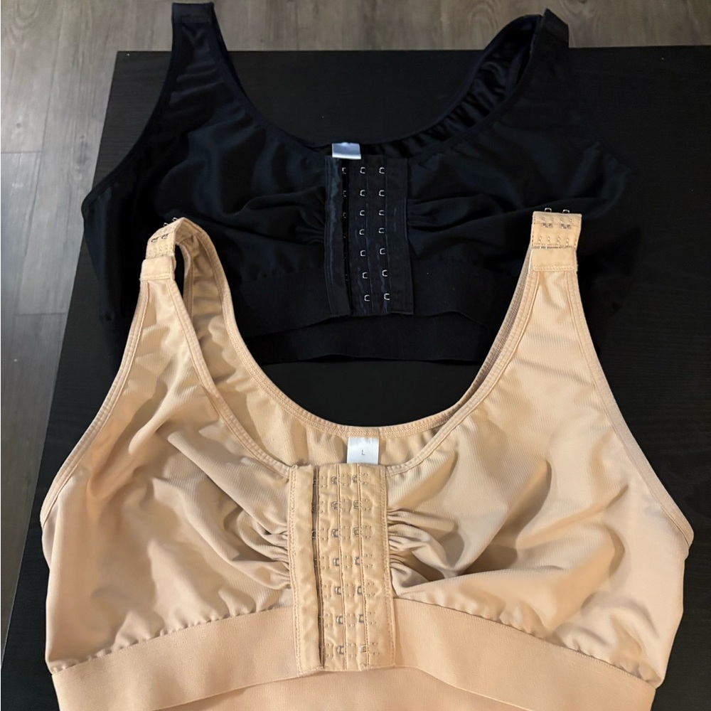 Women's Black and Tan Intimates Set